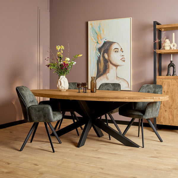 Eettafel Freya | Ovaal | Magazijn leegverkoop