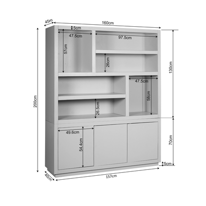 Vakkenkast Brussel | XL | Bruin