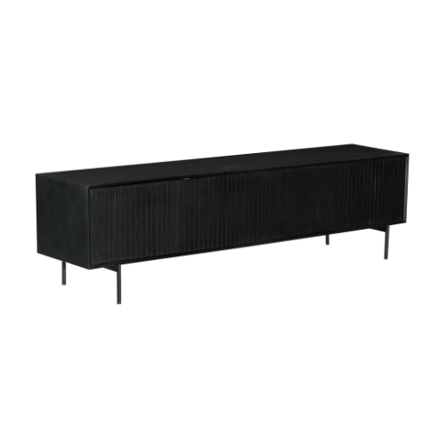 TV-Meubel Madison | Zwart Mangohout