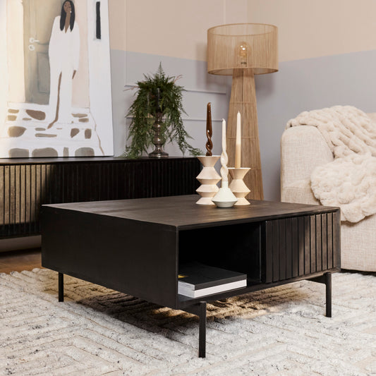 Salontafel Madison | Zwart Mangohout