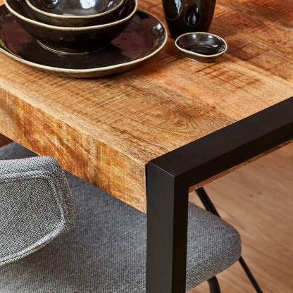 Eettafel Britt | Warm Mangohout | Uitlopend