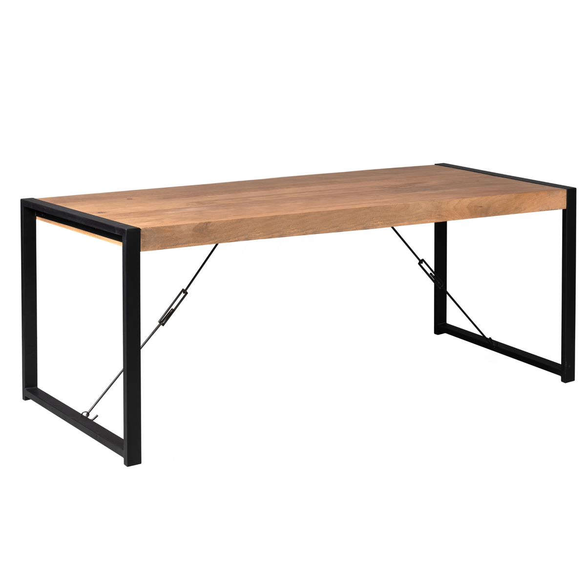 Eettafel Britt | Warm Mangohout | Uitlopend