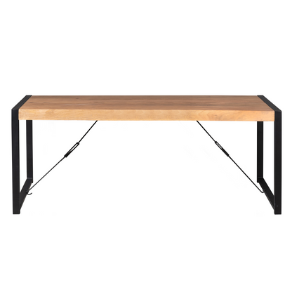 Eettafel Britt | Warm Mangohout | Uitlopend