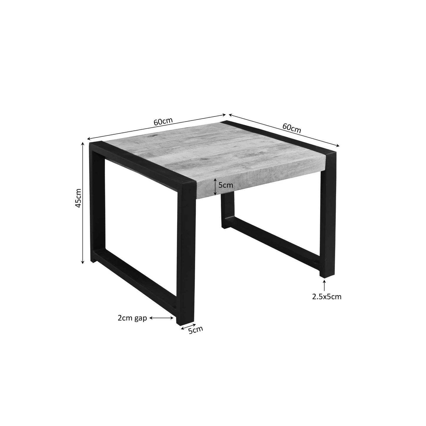 Bijzettafel Britt | Mangohout | NIEUW