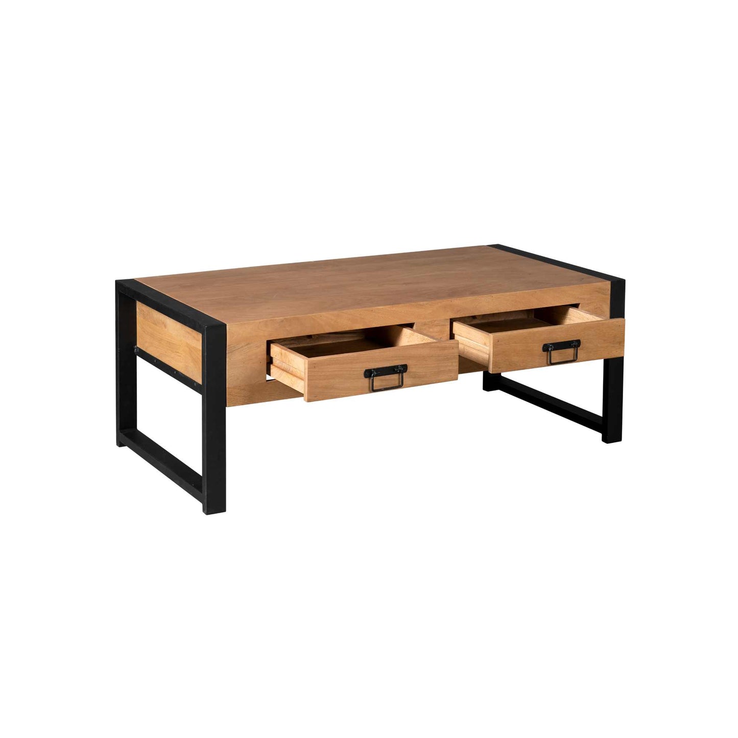Salontafel Britt | 2 Lades | Naturel Mango | NIEUW