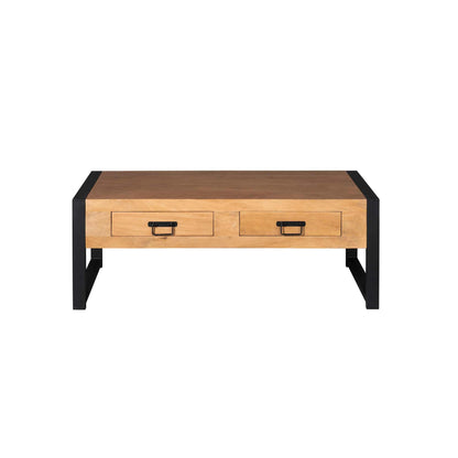 Salontafel Britt | 2 Lades | Naturel Mango | NIEUW