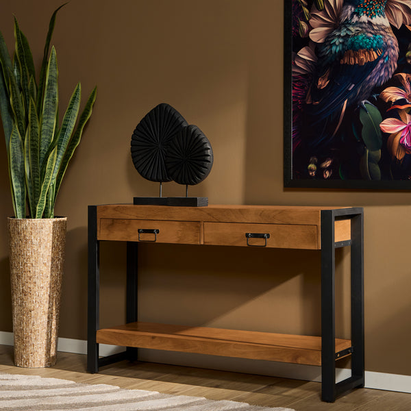 Sidetable Britt | Warm Mangohout | Uitlopend