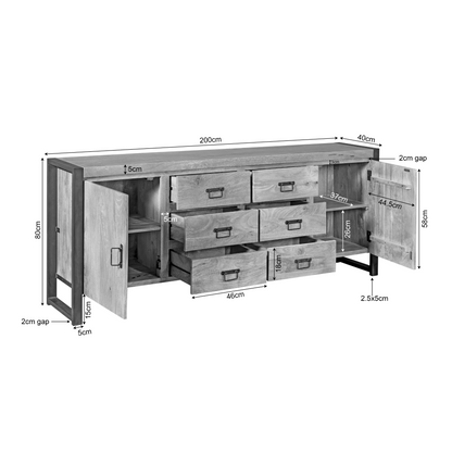 Dressoir Britt Gesloten | NIEUW