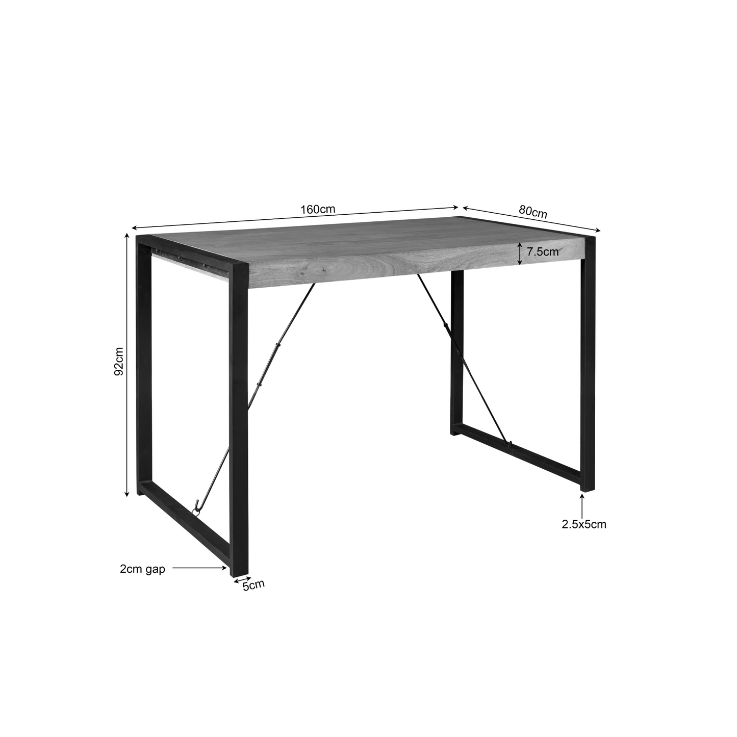 Bartafel Britt | NIEUW | Magazijn leegverkoop — Maatvoering