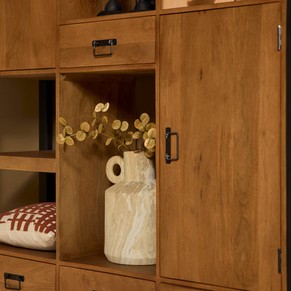 Vakkenkast Britt XXL | Naturel Mangohout | NIEUW