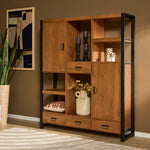 Vakkenkast Britt XXL | Naturel Mangohout | NIEUW