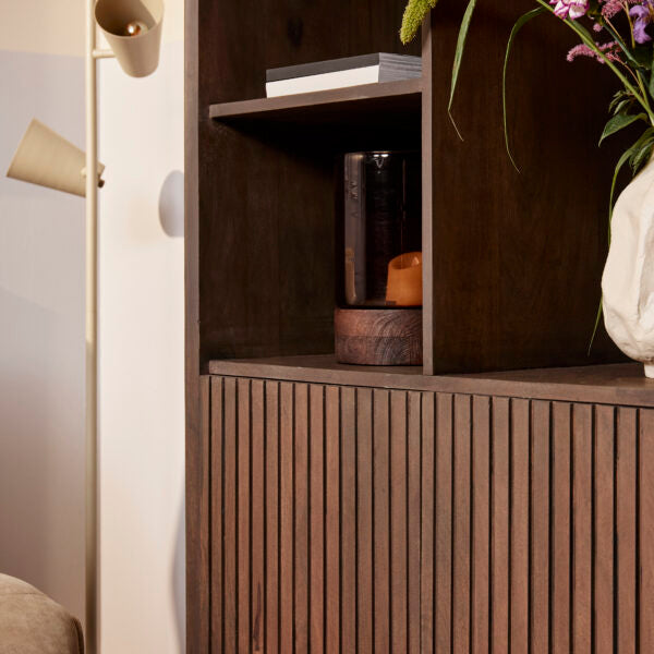 Vakkenkast Madison | Walnoot