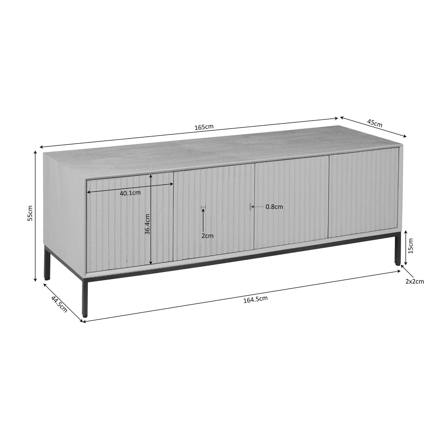 TV-Meubel Madison | Bruin