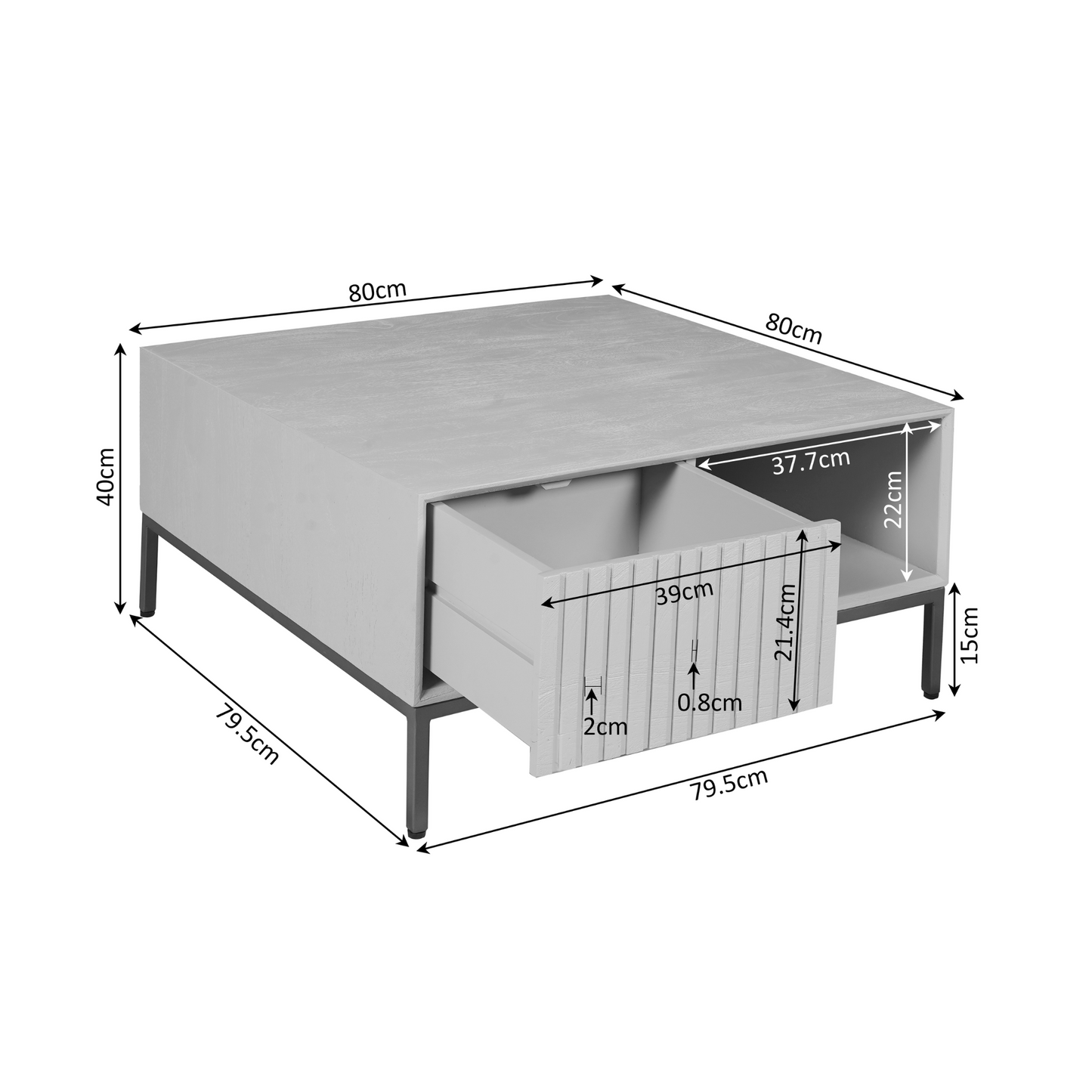 Salontafel Madison | Bruin