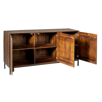 Dressoir Madison bruin, detail van de functie