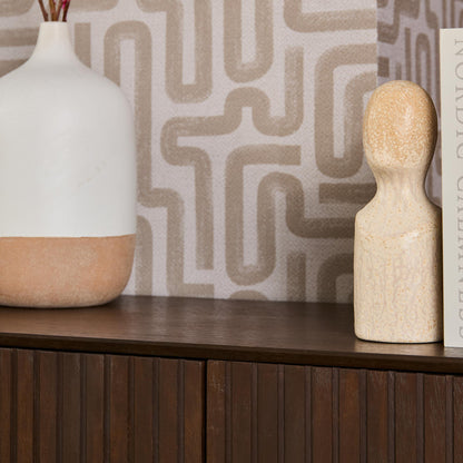Dressoir Madison bruin, detail van het materiaal