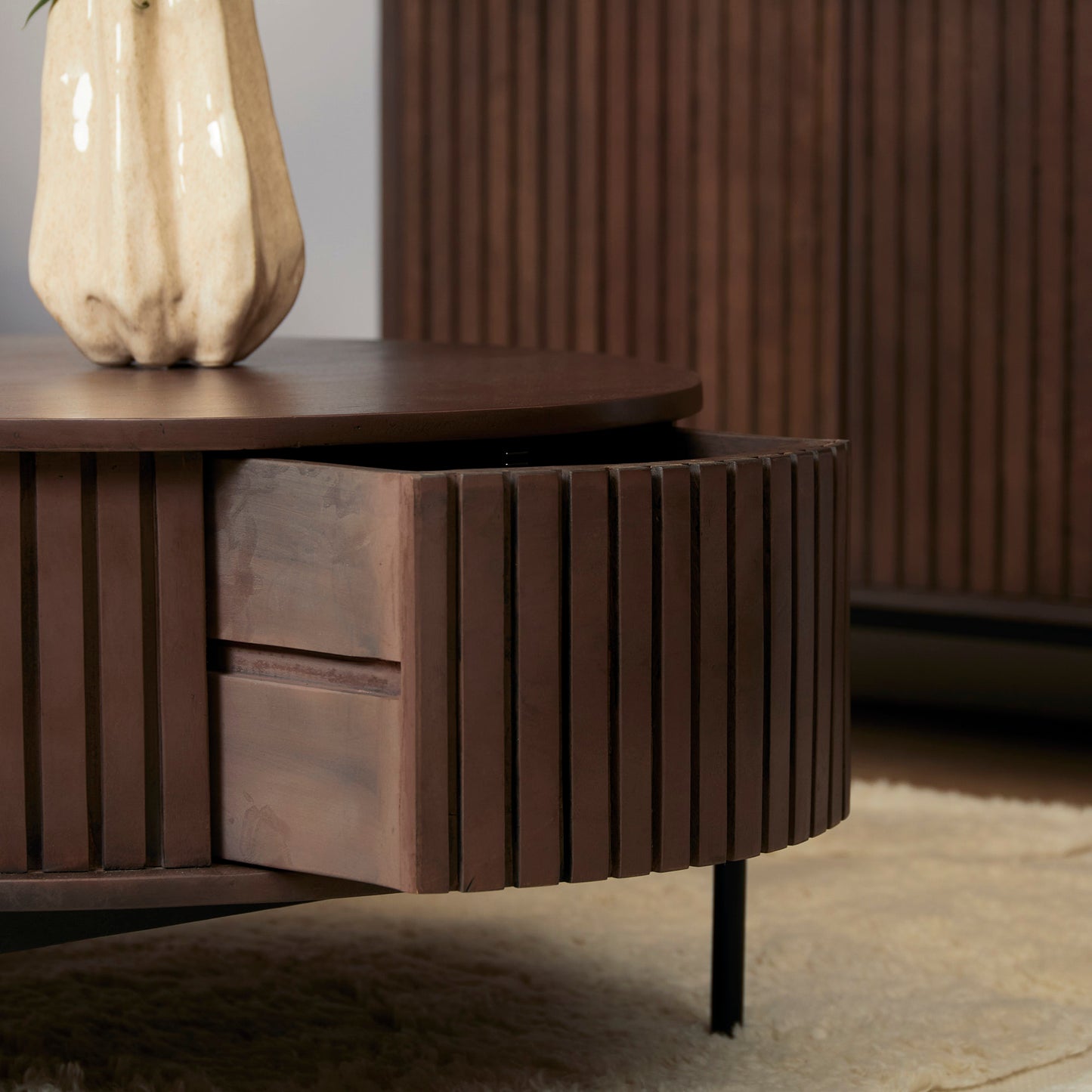 Salontafel Madison Rond | Bruin