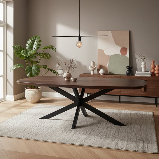 Eettafel Madison | Deens Ovaal | Brown