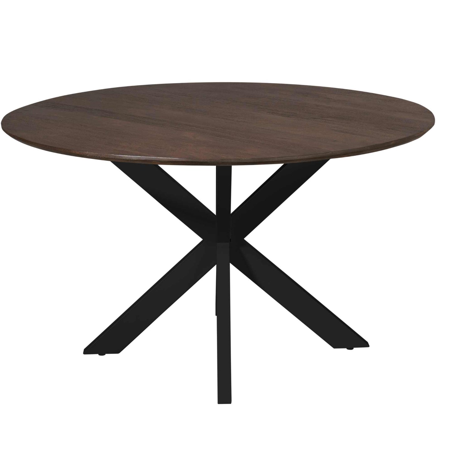 Eettafel Madison Brown | Rond | Zwart Onderstel