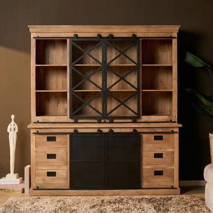Vitrinekast Fresno | Naturel Mangohout