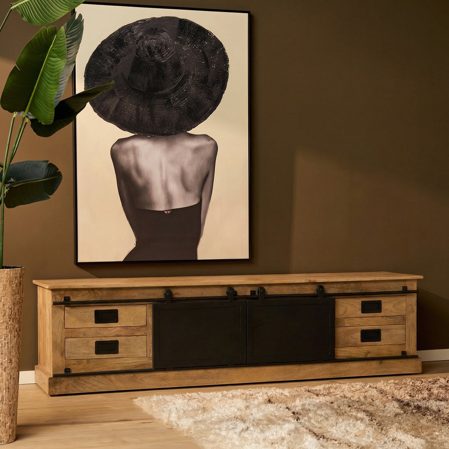 TV-Meubel Fresno | Naturel Mangohout