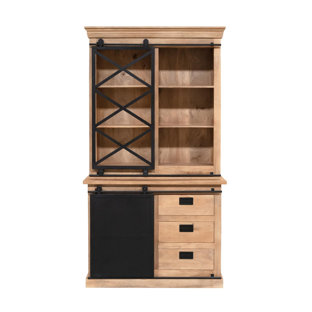 Vitrinekast Fresno | Naturel Mangohout