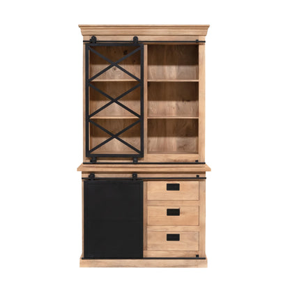 Vitrinekast Fresno | Naturel Mangohout