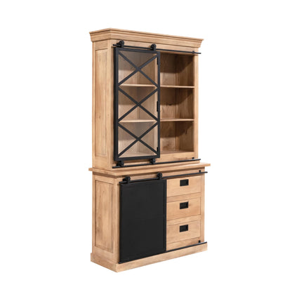 Vitrinekast Fresno | Naturel Mangohout