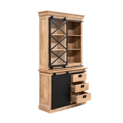 Vitrinekast Fresno | Naturel Mangohout
