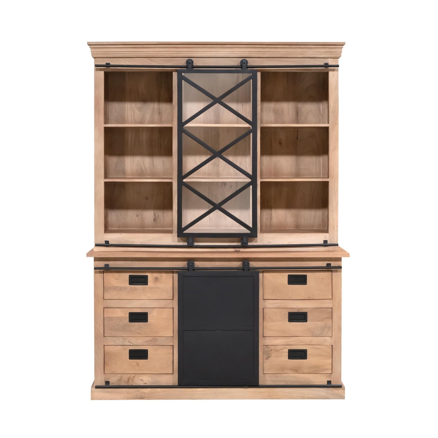 Vitrinekast Fresno | Naturel Mangohout