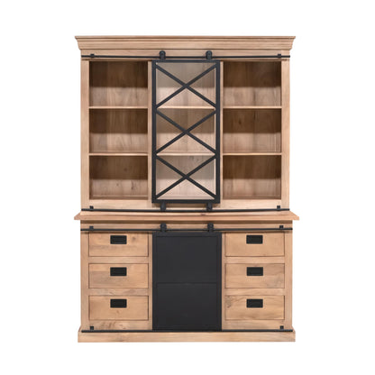 Vitrinekast Fresno | Naturel Mangohout