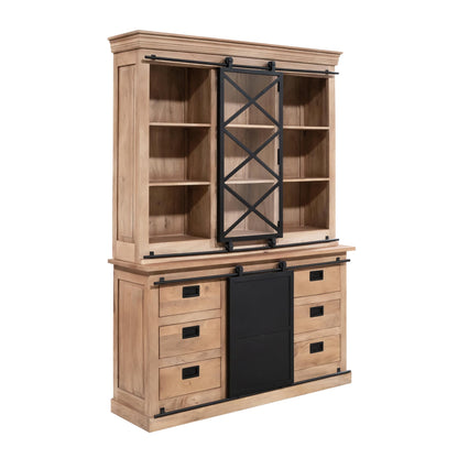 Vitrinekast Fresno | Naturel Mangohout