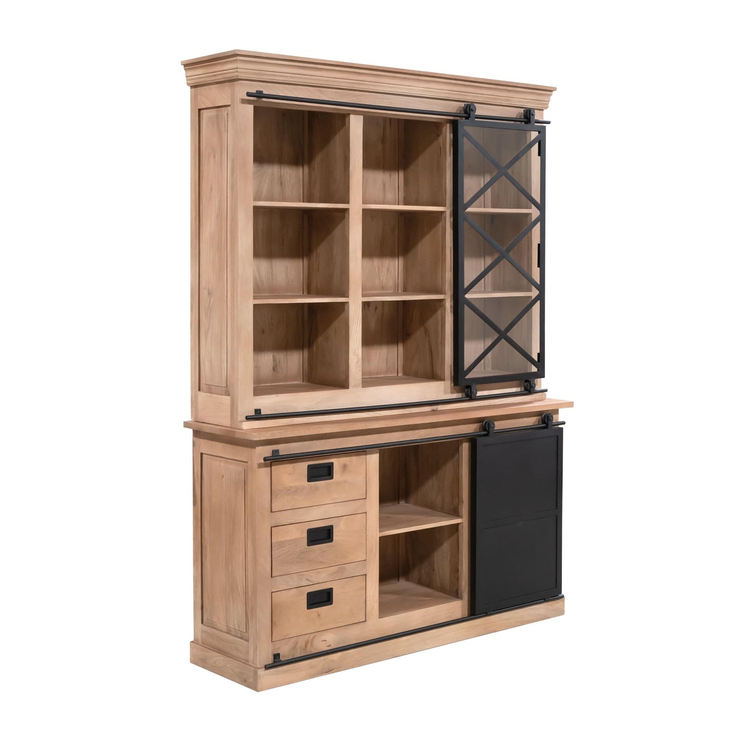 Vitrinekast Fresno | Naturel Mangohout