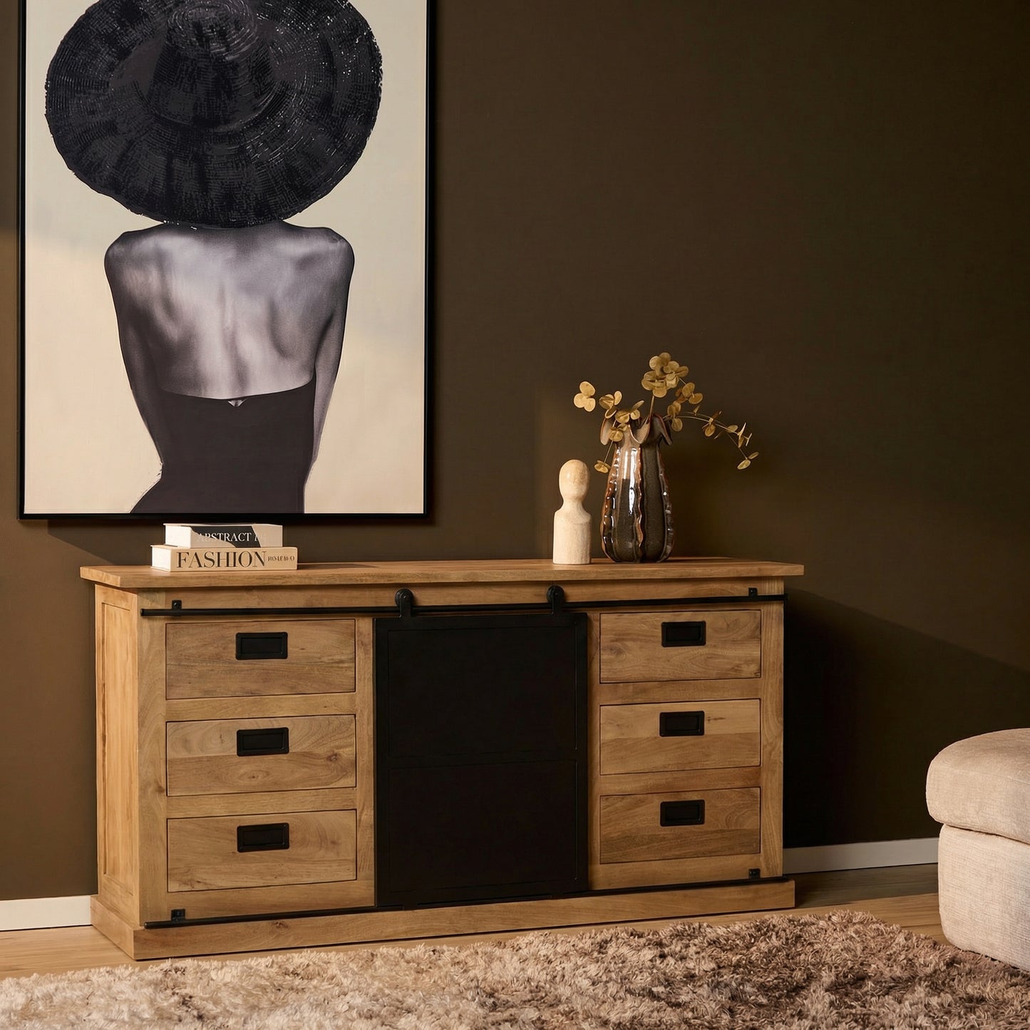 Dressoir Fresno | Naturel Mangohout