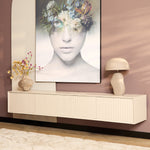 TV-Meubel Madison | Zwevend | Zand Mangohout