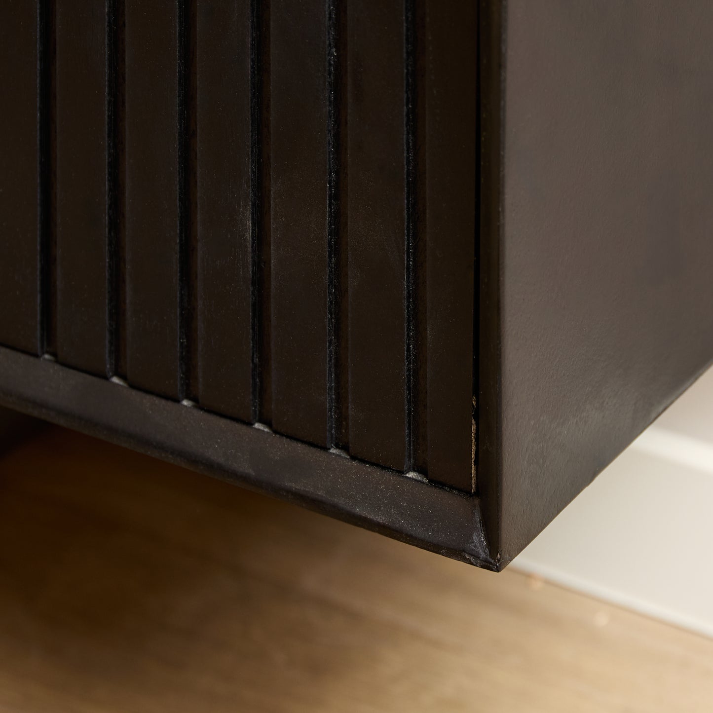 TV-Meubel Madison | Zwevend | Zwart Mangohout