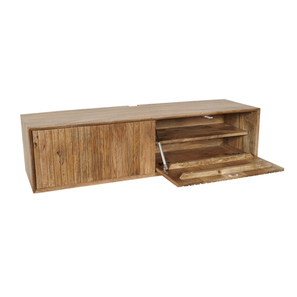 TV-Meubel Madison zwevend naturel mangohout, detail van de functie