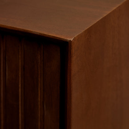 TV-Meubel Madison zwevend mangohout, detail van het materiaal