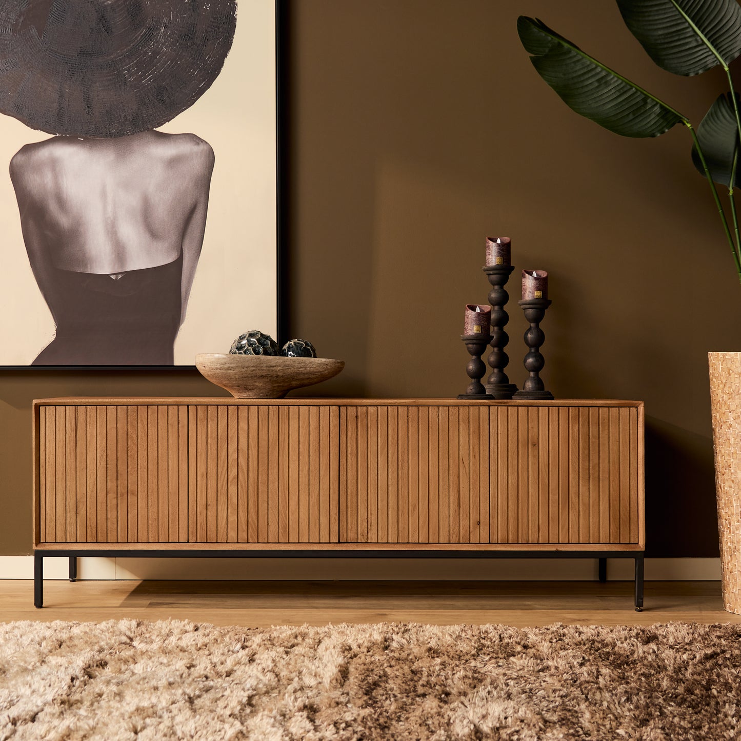 TV-Meubel Madison | Naturel Mangohout