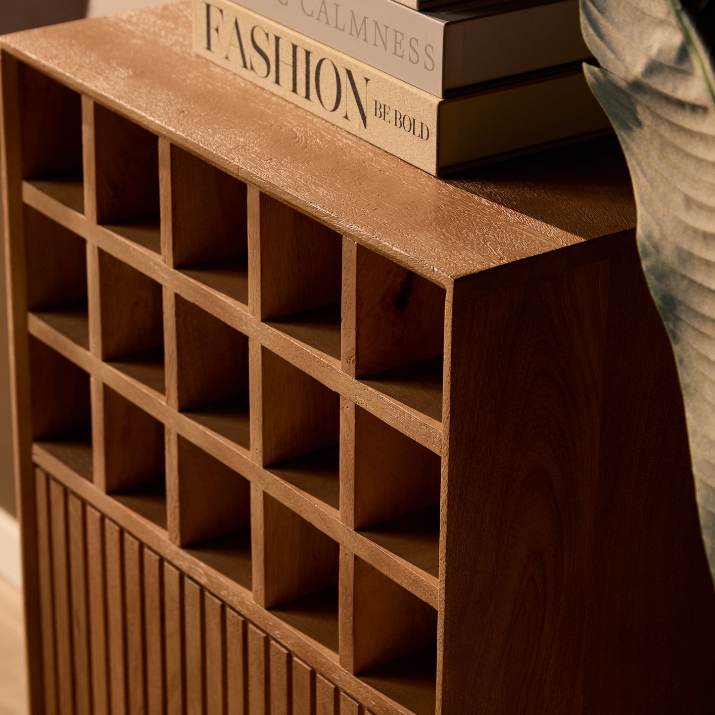 Wijnkast Madison | Naturel Mangohout