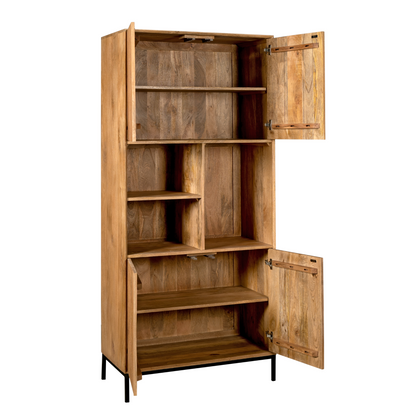 Vakkenkast Madison | Naturel Mangohout