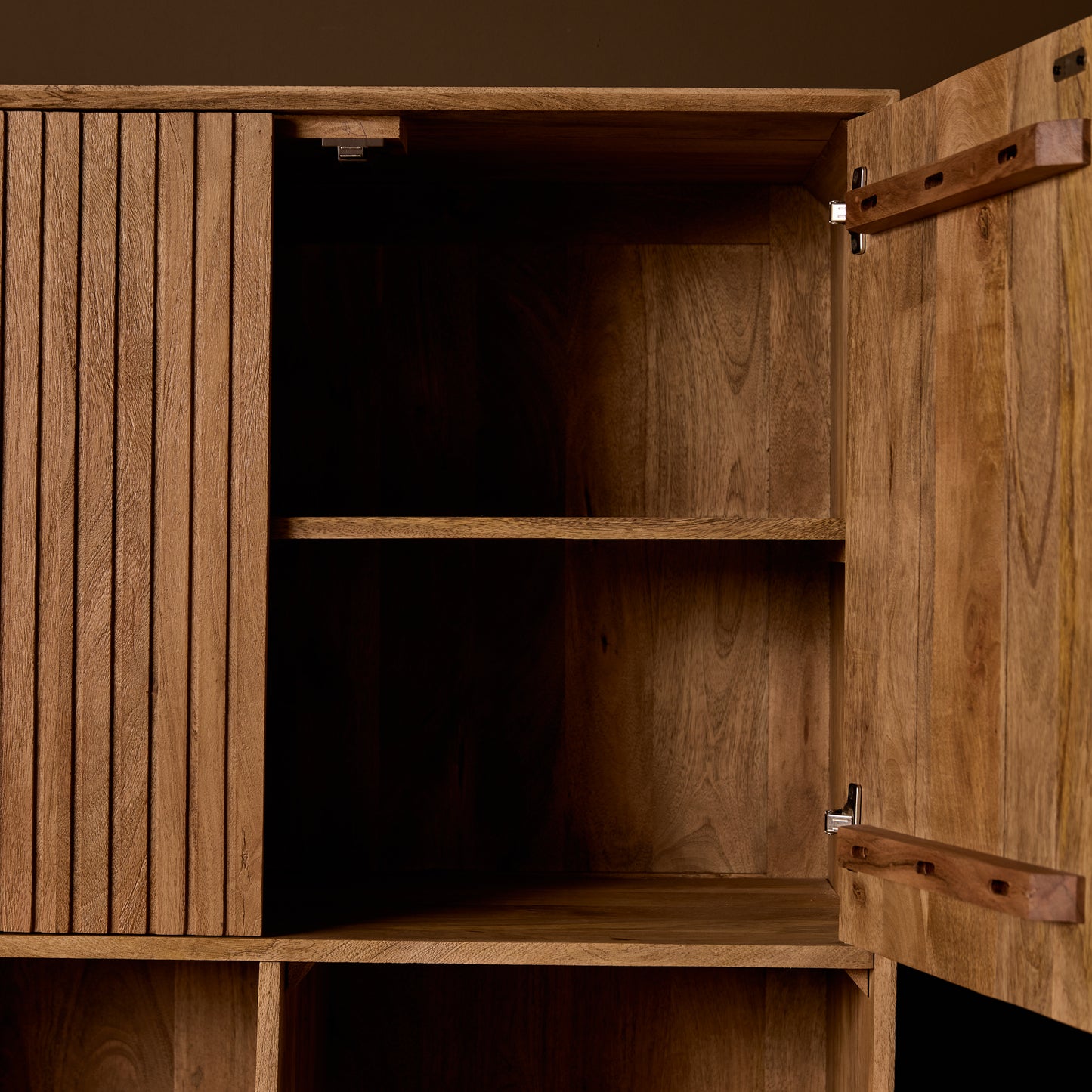 Vakkenkast Madison | Naturel Mangohout