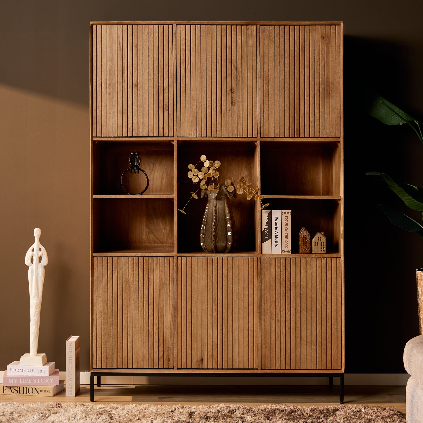 Vakkenkast XL Madison | Naturel Mangohout