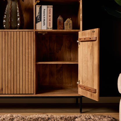 Vakkenkast XL Madison | Naturel Mangohout