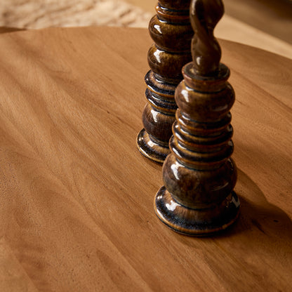 Salontafel Madison naturel mangohout, detail van het materiaal