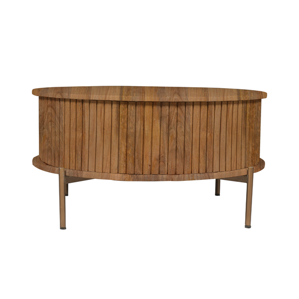 Salontafel Madison | Naturel Mangohout — Vooraanzicht - witfoto