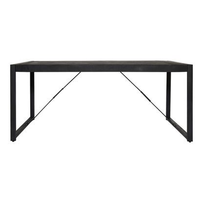 Eettafel Britt Black | Magazijn leegverkoop — Zijaanzicht - witfoto