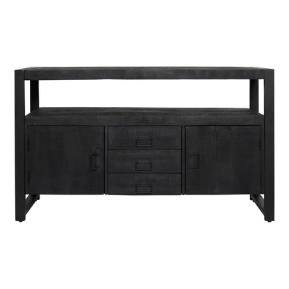 Dressoir Britt Black | 2 deuren 3 lades