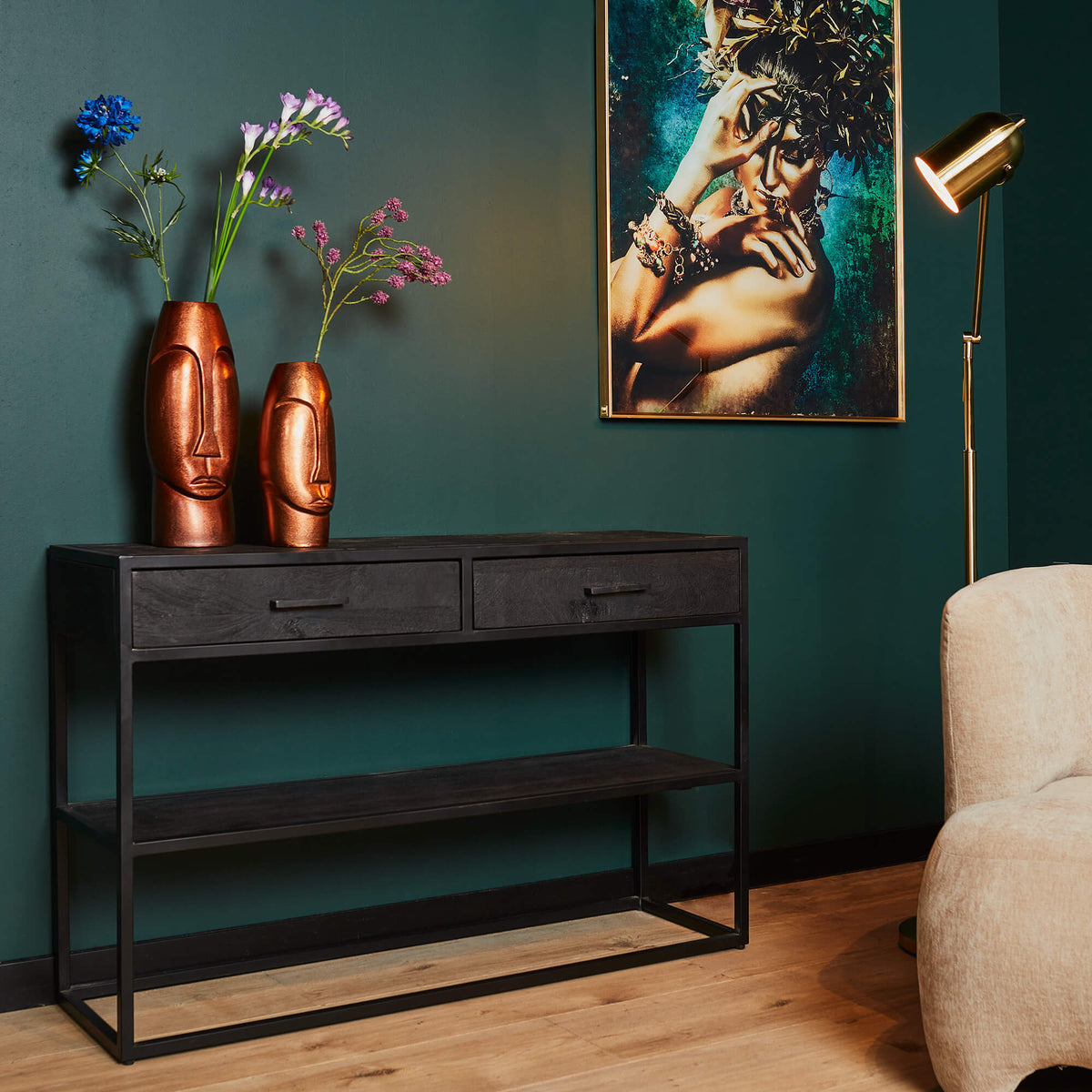 Sidetable Yara — Vooraanzicht - sfeer