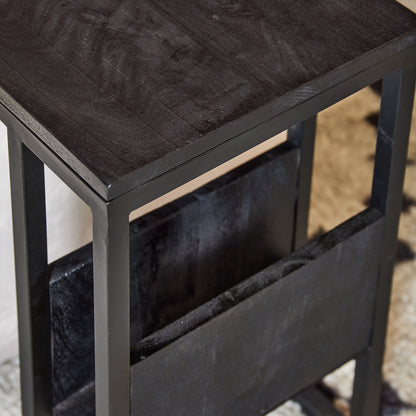 Laptoptafel Yara | Zwart Mangohout — Detail